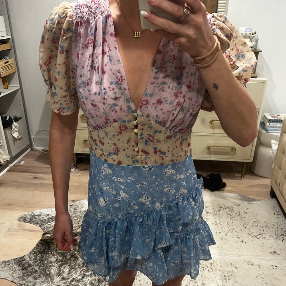 Loveshackfancy floral mini dress